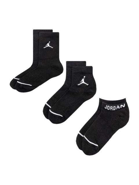 Air Jordan Everyday Max Sports Socks 3 Pairs Black SX6274-010