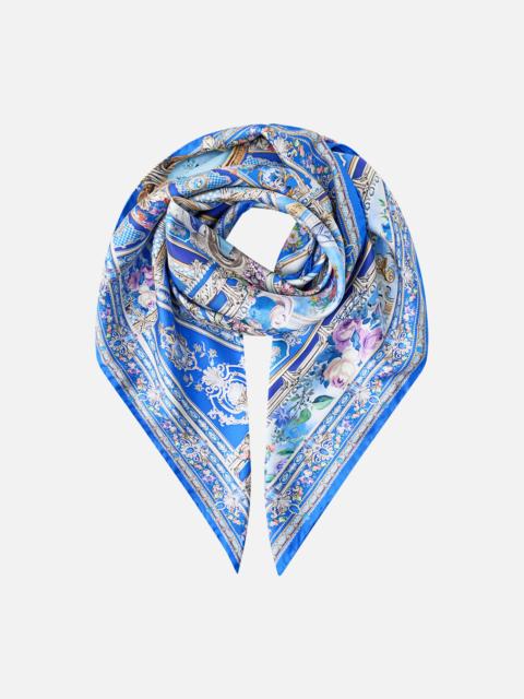 PRINTED SILK TWILL SQUARE SCARF