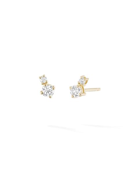 Stella Diamond Double Stud Earrings