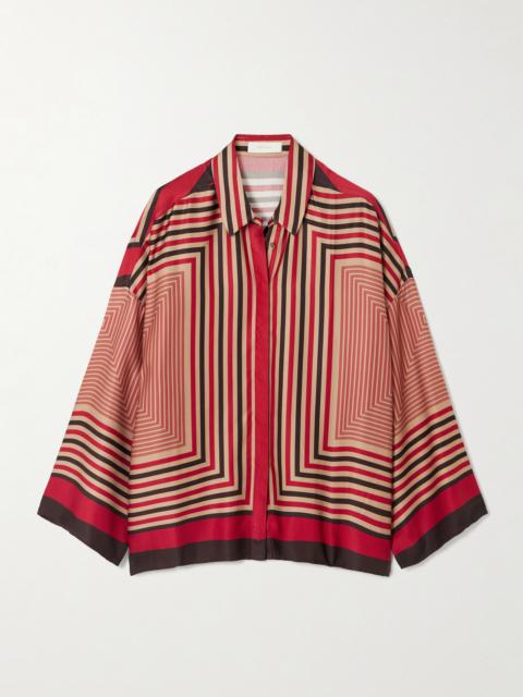 Cora Printed Satin Shirt