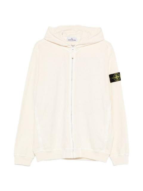 zip-fastening hoodie