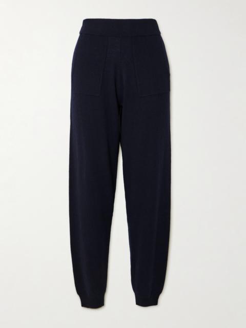 Wool And Cashmere-blend Tapered Track Pants