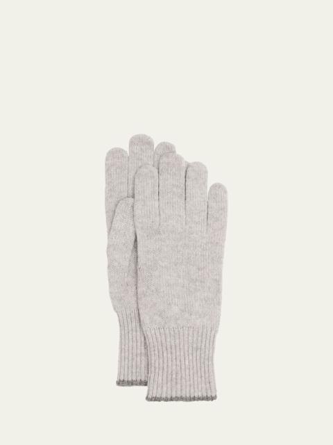 Men's Tipped Cashmere Gloves