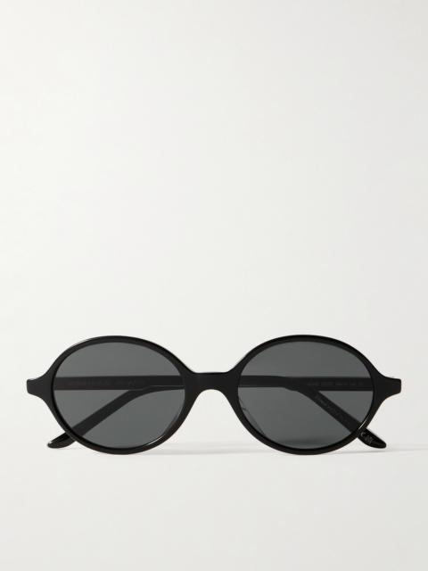 + Khaite 1989c Round-frame Acetate And Gold-tone Sunglasses