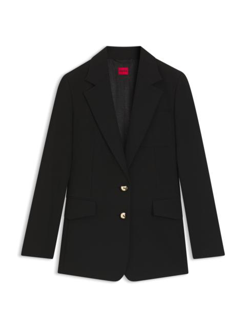 REGULAR-FIT BLAZER WITH GOLD-TONE BUTTONS