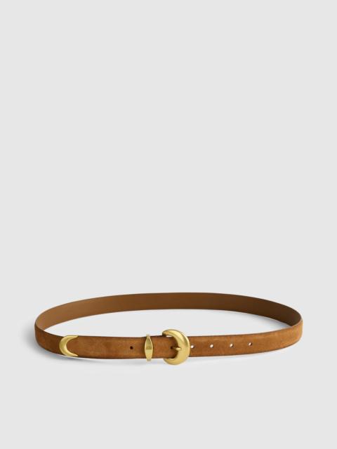Domed-Buckle Wide Belt
