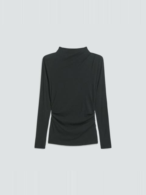 Mock Neck Top in Soft Rib