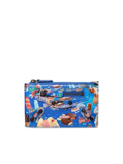 Le City zipped graphic cardholder