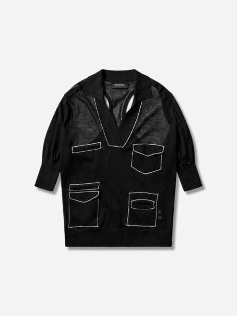 Women's Kreiner Knit Polo Black