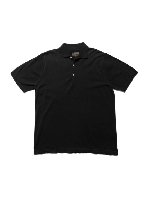 Knit Polo Solid 12G Black