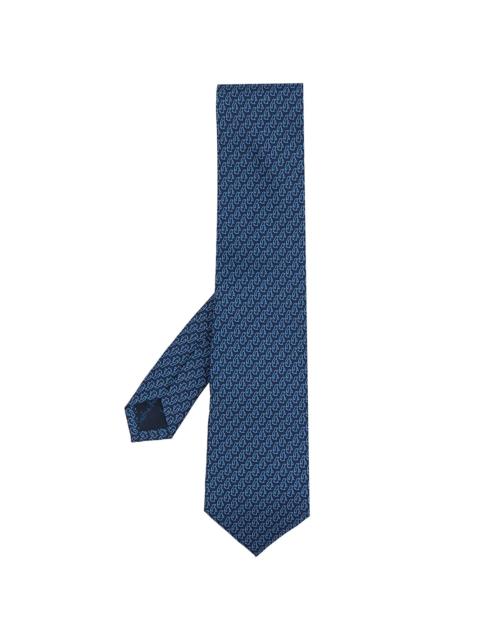 printed silk tie