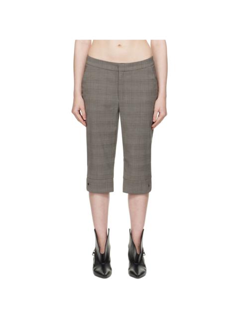 Gray Teo Capri Trousers