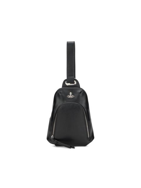 Orb-detail zip-fastening backpack