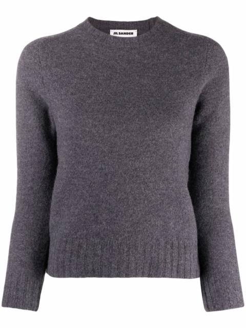 knitted long-sleeve wool jumper