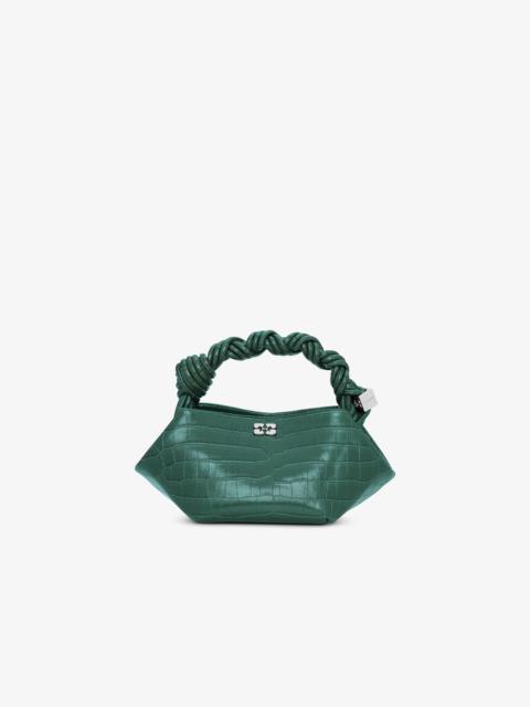 GREEN CROCO PATENT MINI GANNI BOU BAG