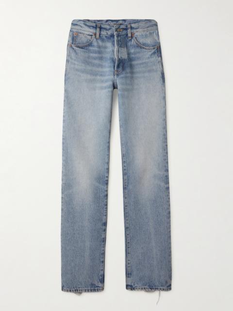 Nico Distressed Mid-rise Straight-leg Jeans