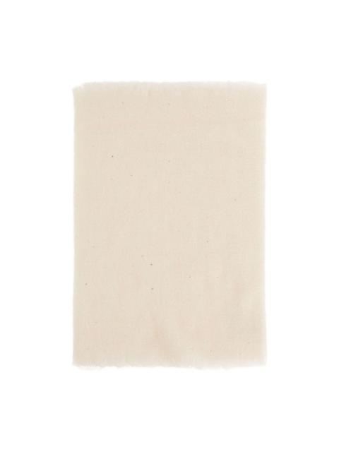 embellished frayed-edge scarf