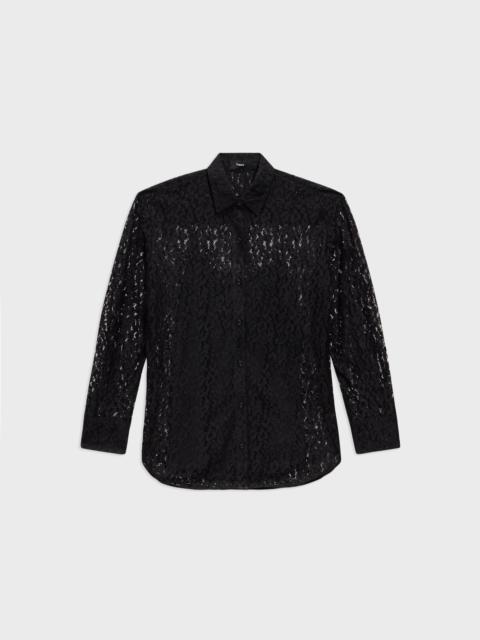 Boyfriend Shirt in Leopard Lace