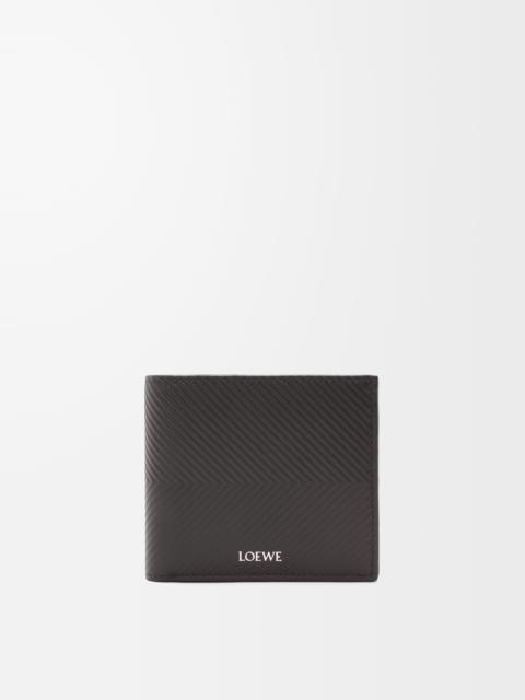 Bifold wallet in textured classic calfskin