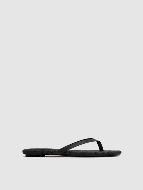 Woven Flip Flop - Black