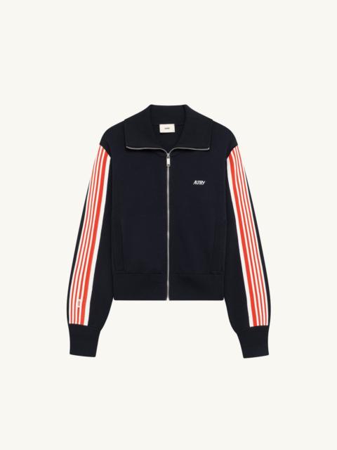 KNITTED VISCOSE FULL ZIP JACKET WOMAN