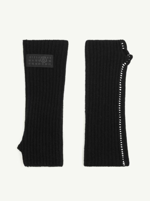 Fisherman knit arm warmers