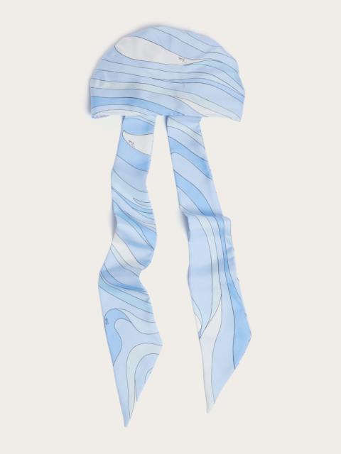 MARMO PRINT SILK BANDANA HAT