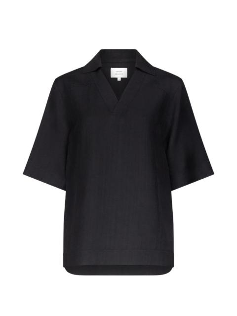 V-neck oversized top