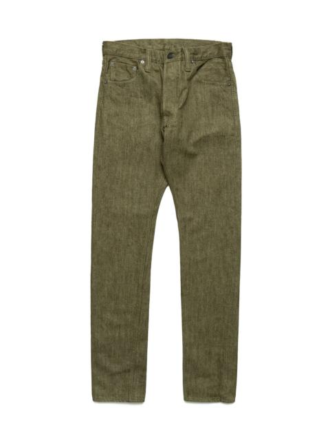 OL-14oz-019 14oz Olive Selvedge Denim Relax Tapered