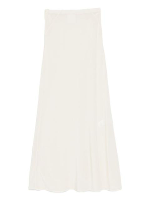 bias-cut half-slip skirt