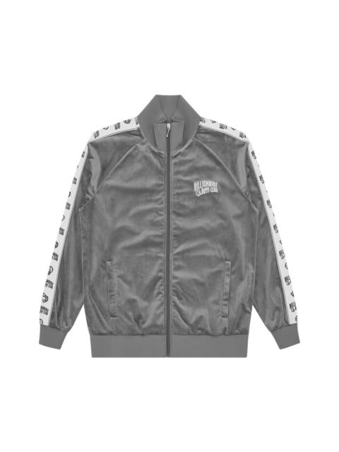 SMALL ARCH LOGO TAPED VELOUR TRACK TOP