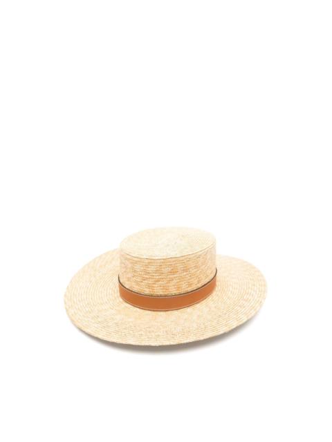 logo-plaque boater hat