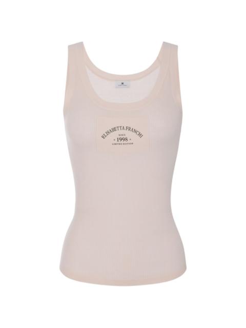 ribbed-knit tank top