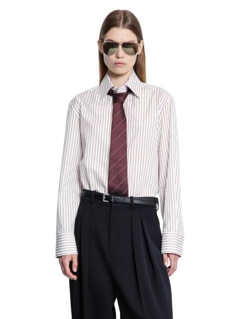 Shirt In Striped Cotton Poplin