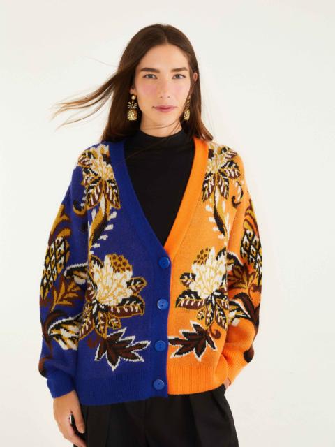 Mixed Arabesque Paradise Knit Cardigan