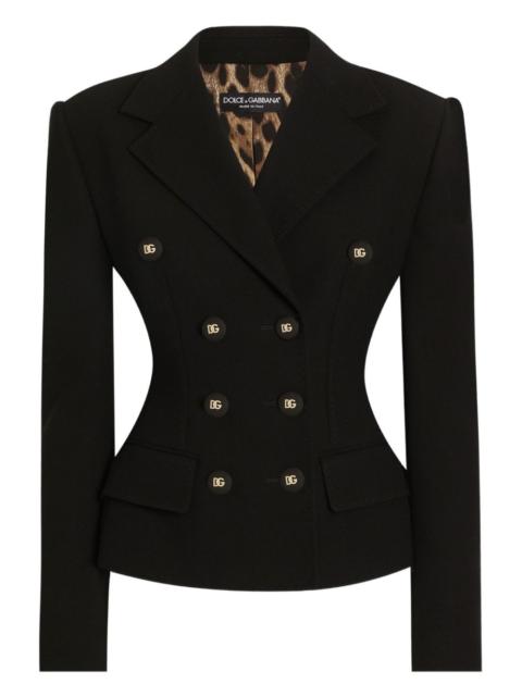 double-breasted tailored blazer