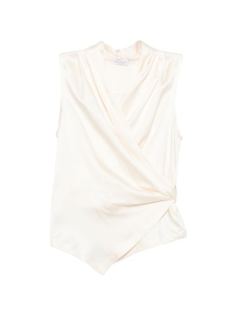 V-neck sleeveless top
