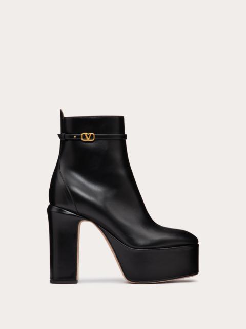 VALENTINO GARAVANI TAN-GO PLATFORM ANKLE BOOT IN CALFSKIN 120MM
