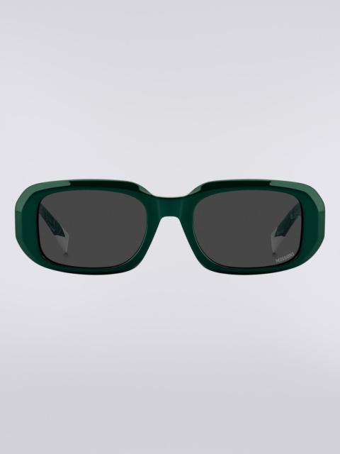 Rectangular acetate sunglasses