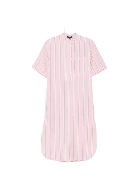 Ilya striped pocket midi shirt dress