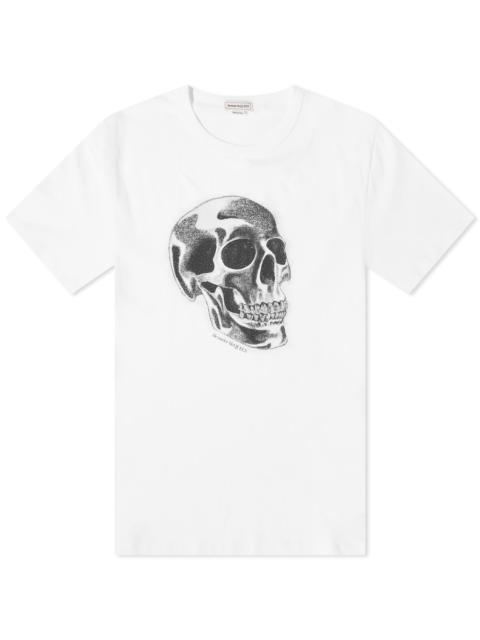 Alexander McQueen Metallic Skull Print T-Shirt