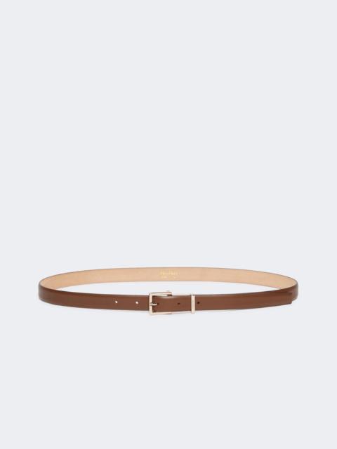 Leather belt - BROWN