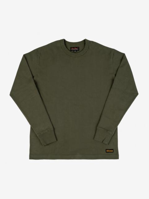 IHTL-1501-OLV 11oz Cotton Knit Crewneck Sweater Olive