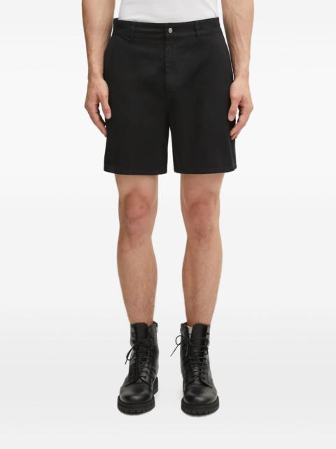 embroidered-patch pocket shorts