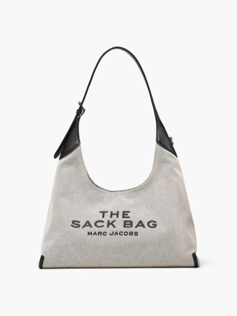 THE LEATHER-TRIM CANVAS BELTED SACK BAG
