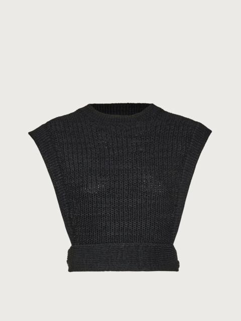MICRO STITCH KNITTED TOP