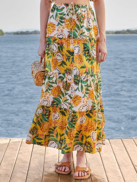 Mixed Biriba Maxi Skirt