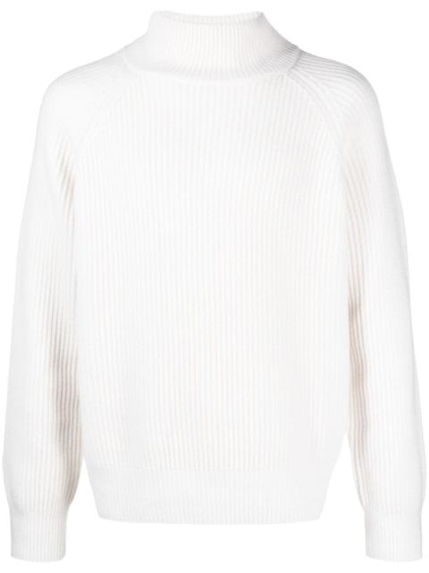 ribbed organic cashmere jumper