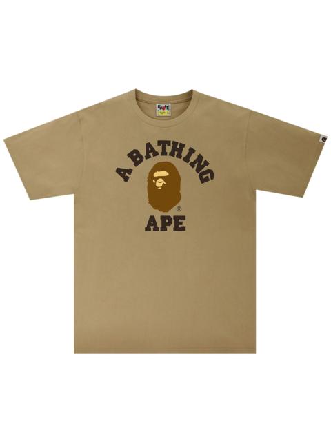 BAPE College Tee 'Beige'