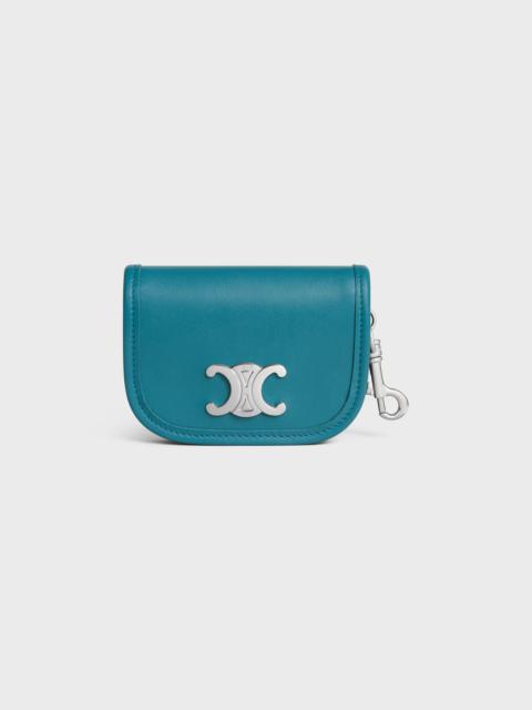 KEYRING NANO BESACE TRIOMPHE IN SMOOTH CALFSKIN